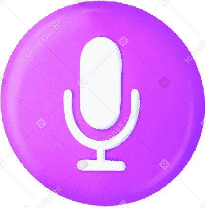 purple round button with sound icon в PNG, SVG