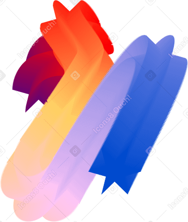 rainbow polygonal spot PNG, SVG