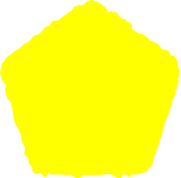 Fünfeck gelb PNG, SVG