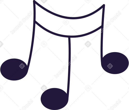 music note Illustration in PNG, SVG