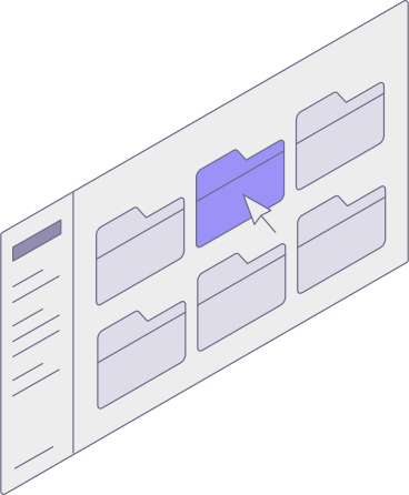 Окно с папками в PNG, SVG