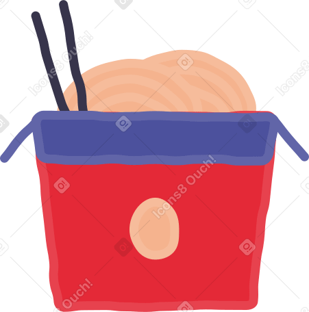 noodles Illustration in PNG, SVG