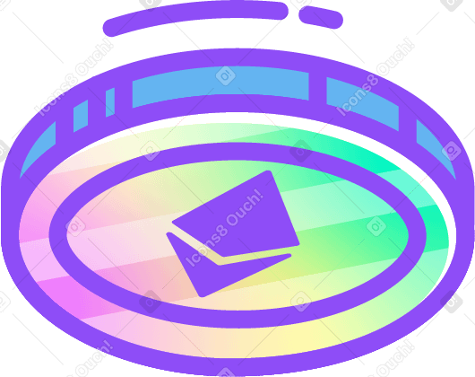 etherium coin PNG, SVG