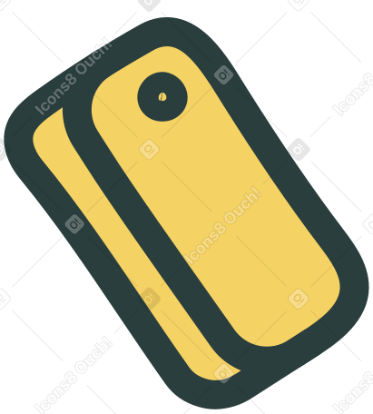 yellow phone Illustration in PNG, SVG
