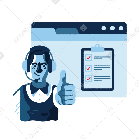 Online service  Illustration in PNG, SVG