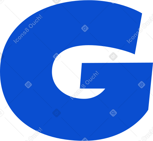 буква g в PNG, SVG