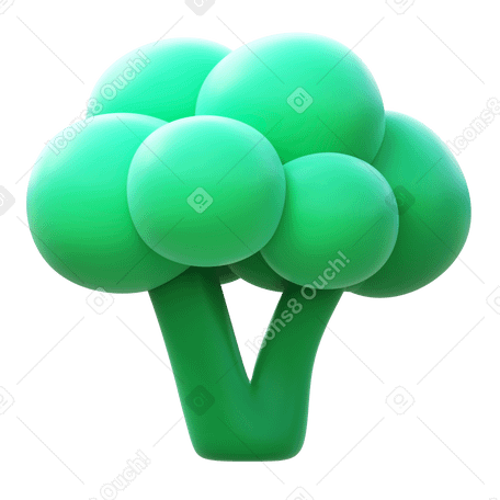 3D broccoli в PNG, SVG