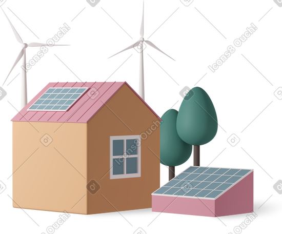 3D solar panels PNG, SVG