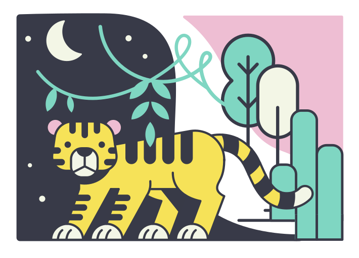 Illustrations vectorielles Tigre