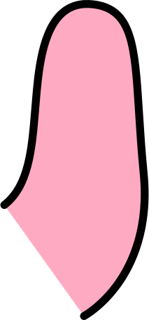 pink finger of the hand Illustration in PNG, SVG