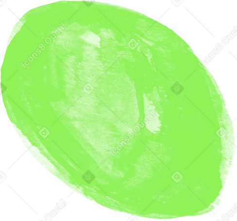 green watercolor circle Illustration in PNG, SVG