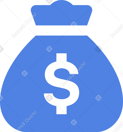 bag of dollars PNG, SVG