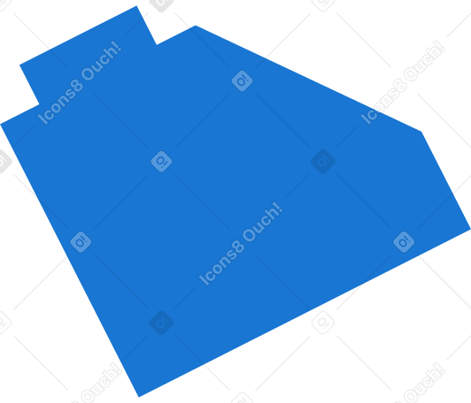 building block blue PNG, SVG