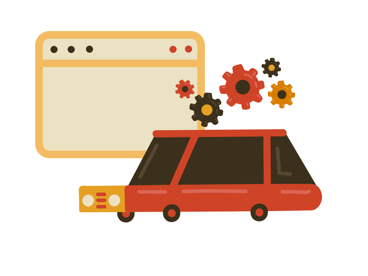 Car service Illustration in PNG, SVG