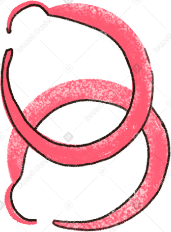 pink round earrings PNG、SVG