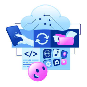 Verschiedene cloud-dienste und apps, cloud-dateispeicherung PNG, SVG