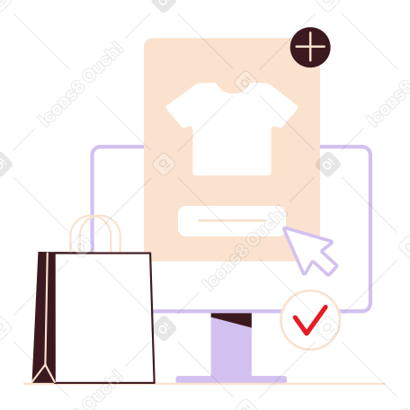 Online shopping PNG, SVG
