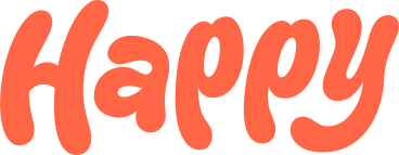 Lettering happy text PNG, SVG