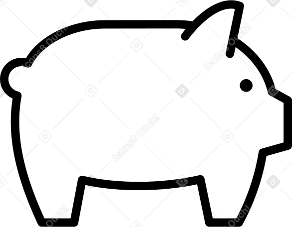 돼지 저금통 PNG, SVG