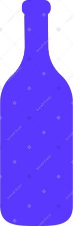 botella azul PNG, SVG
