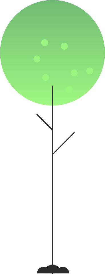 Ilustración animada de árbol en GIF, Lottie (JSON), AE