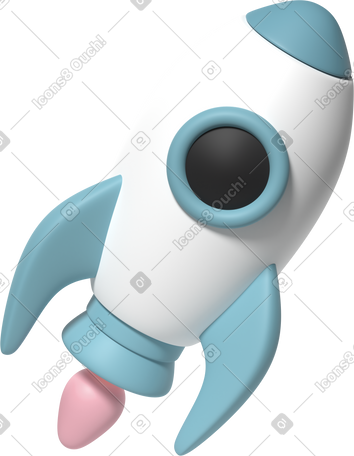 3D space white starship PNG, SVG