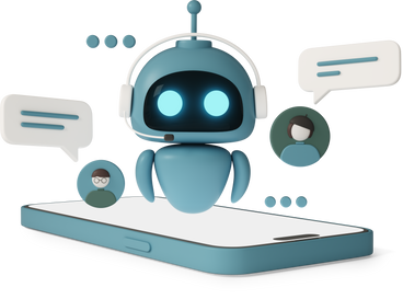 Chatbot in smartphone PNG, SVG