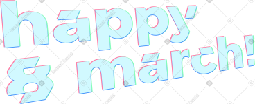 Text happy 8 march PNG, SVG