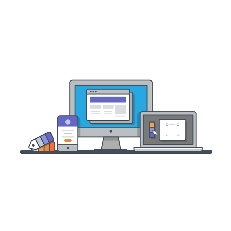 Immagine Vettoriale progettazione ux / ui in PNG e SVG in stile | Illustrazioni Icons8