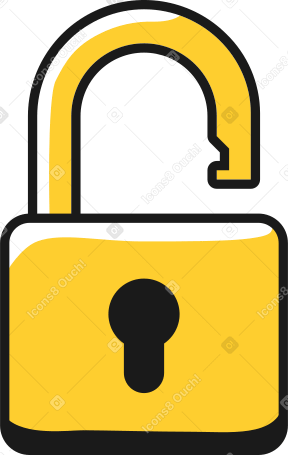 lock unlocked PNG, SVG