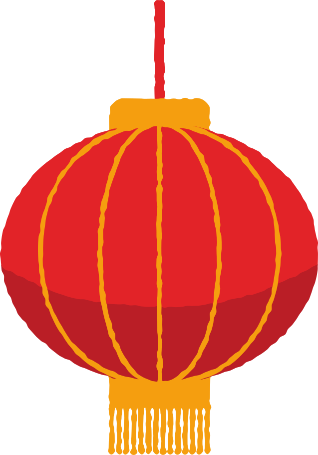 Chinese lantern Illustration in PNG, SVG