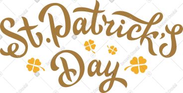 St.patrick's day lettering PNG, SVG