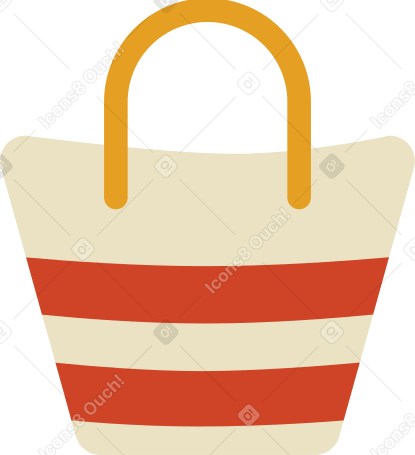 пляжная сумка в PNG, SVG