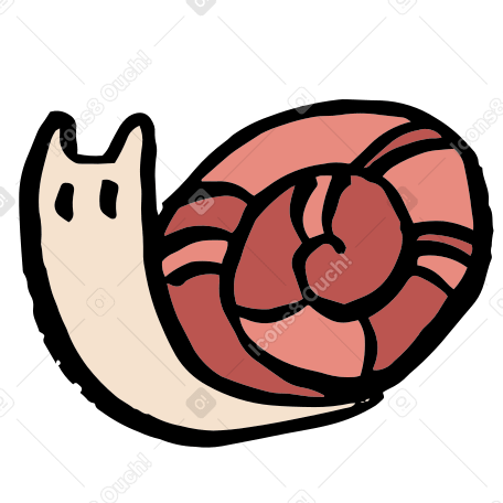 snail Illustration in PNG, SVG