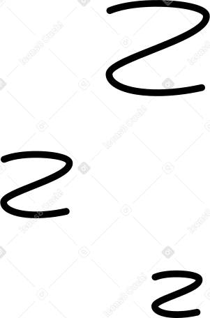 세 개의 블랙 슬립 라인 z PNG, SVG