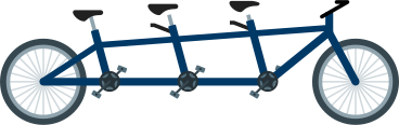 Тандем велосипед в PNG, SVG