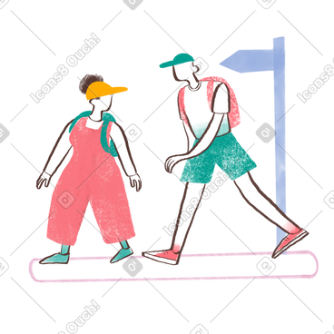 男人和女人远足 PNG, SVG