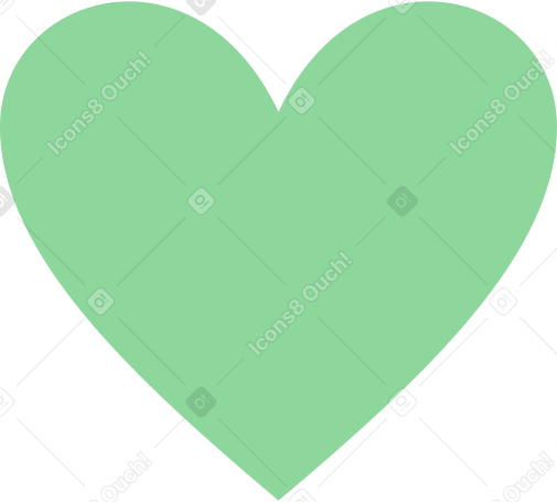 green heart PNG、SVG