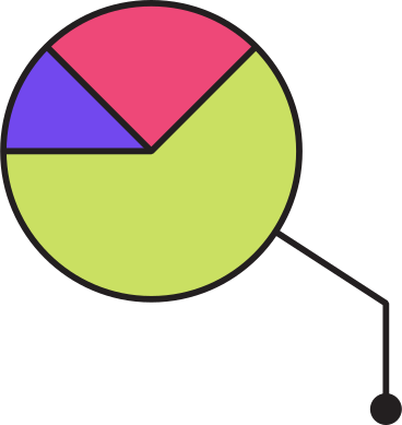 multi colored round chart PNG, SVG