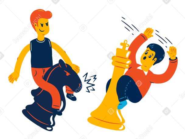 Winning chess Illustration in PNG, SVG