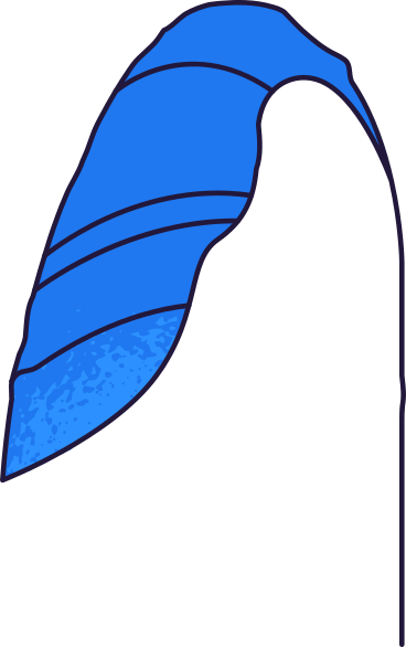 Blue leaf PNG、SVG