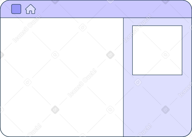 website interface Illustration in PNG, SVG