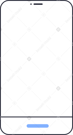 big white mobile phone PNG, SVG