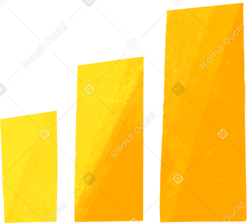 Yellow graph Illustration in PNG, SVG