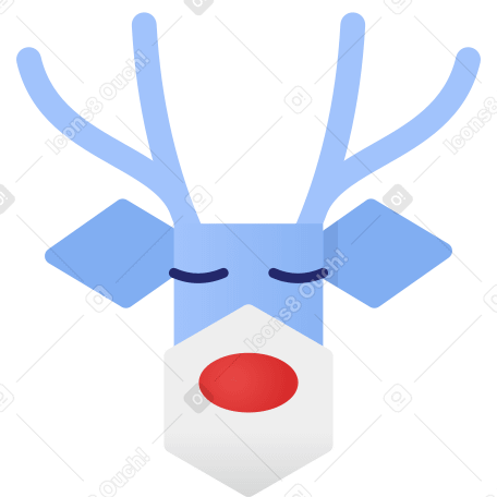reindeer Illustration in PNG, SVG