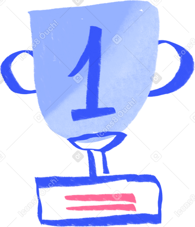 cup for number one place Illustration in PNG, SVG
