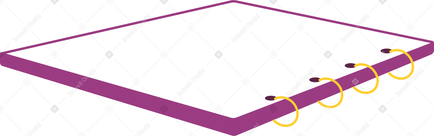 notepad with rings PNG, SVG