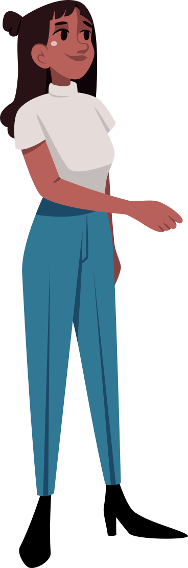 woman reached out her hand PNG, SVG
