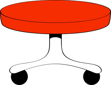 red chair PNG, SVG