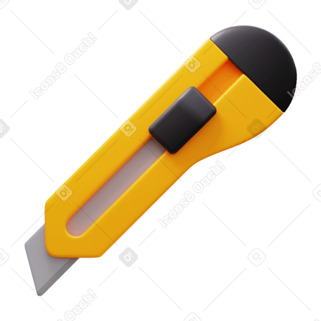 3D stanley knife PNG, SVG